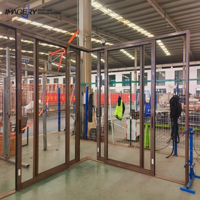 128 Series Modern Corner Sliding Glass Doors System Aluminum suppliers 128 Series Modern Corner Sliding Glass Doors System Aluminum suppliers